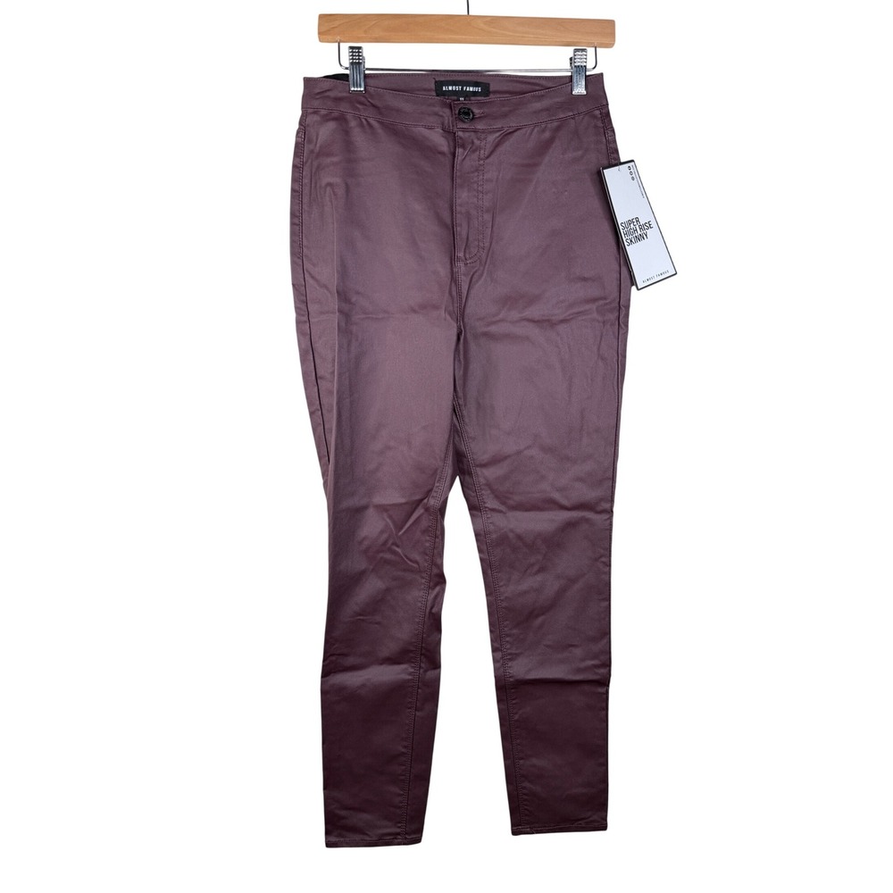 New Almost Famous‎ Super High Rise Skinny Pants size 11 Purple